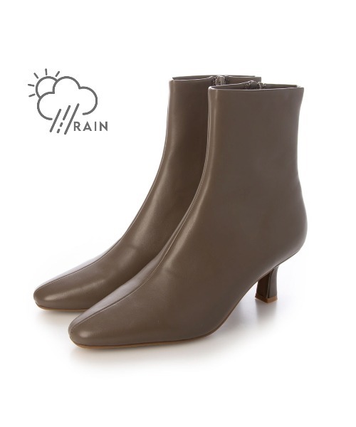 EVOL（イーボル）の「【晴雨兼用・滑りにくい】スクエア6cmショートブーツ IZ5766（レインシューズ・レディース・チャコールグレー/ブラック/アイボリー・S/M/L/LL）」の19枚目の写真