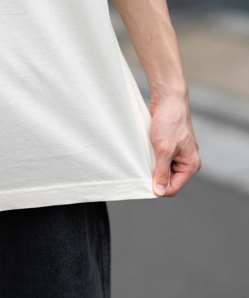 WEGO(ウィゴー)の「WEGO/コンパクトフィットピグメントグラフィックT(Tシャツ/カットソー・メンズ・スミクロ/パープル/オフホワイト/レッド・MEDIUM/LARGE)」の9枚目の写真