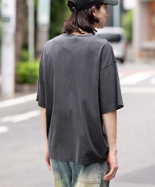 WEGO(ウィゴー)の「WEGO/コンパクトフィットピグメントグラフィックT(Tシャツ/カットソー・メンズ・スミクロ/パープル/オフホワイト/レッド・MEDIUM/LARGE)」の15枚目の写真