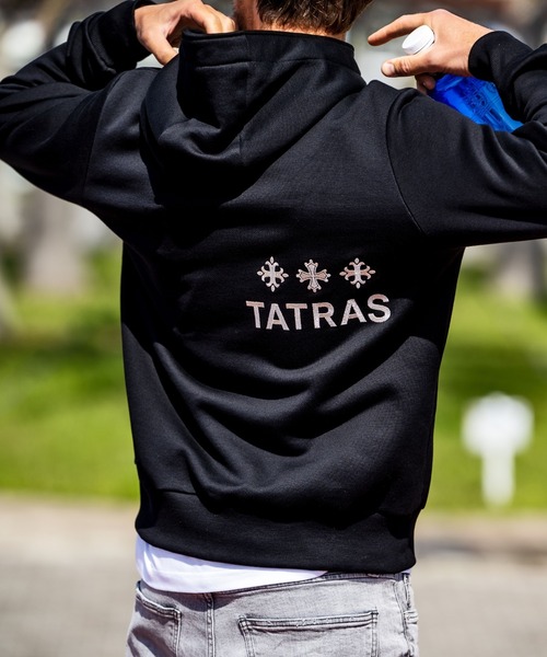 タトラス　ロゴ入り キルティングパーカー　美品！ タトラス ロゴ入り キルティングパーカー 美品！（TATRAS