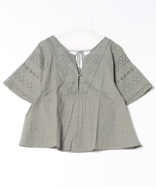 チャイハネ（チャイハネ）の「【チャイハネ】サーランシフリー刺繍トップス（その他トップス・レディース・グリーン/ホワイト/ブラック・FREE）」の3枚目の写真