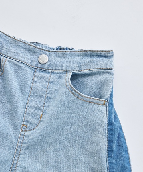 pairmanon（ペアマノン）の「ユニセックス サイドライン切替え バルーンデニムパンツ（デニムパンツ・キッズ・ブラック/ライトブルー・90/100/110/120/130/140/150）」の16枚目の写真