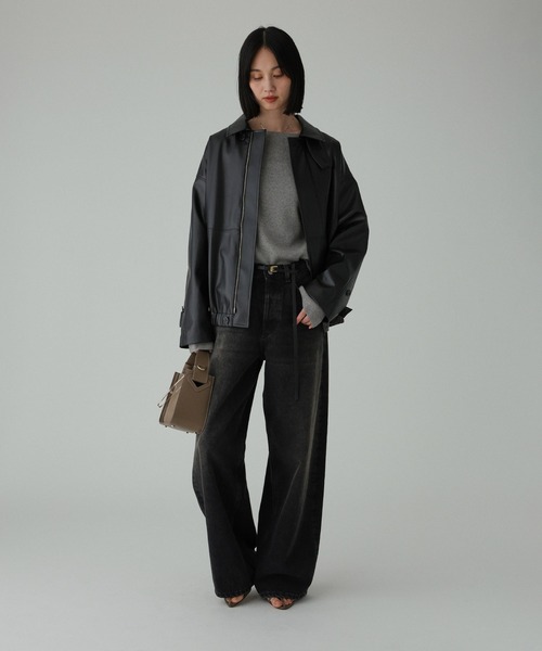 フェイクレザーカバーオール（カバーオール）｜BABYLONE