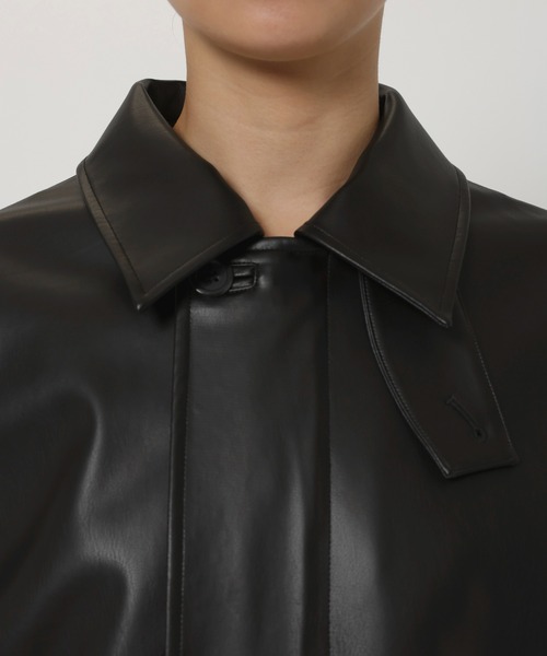 ね*る様 バビロン　フェイクレザーカバーオール BABYLONE（バビロン）の「フェイクレザーカバーオール（カバーオール