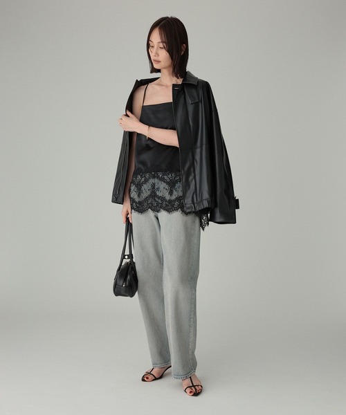 BABYLONE（バビロン）の「フェイクレザーカバーオール（カバーオール