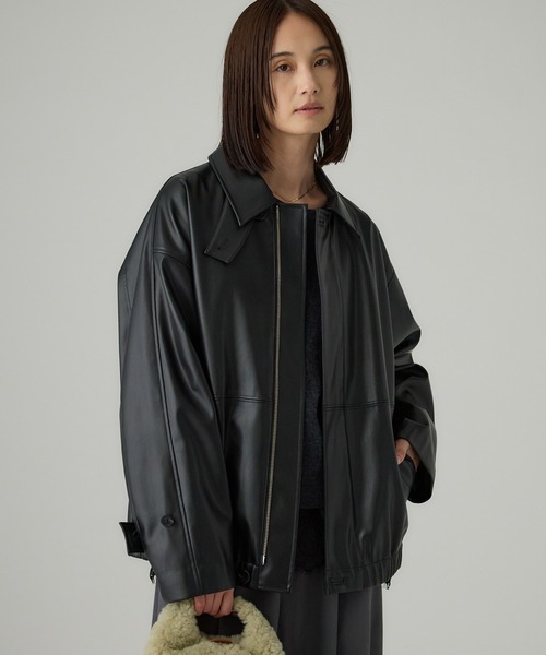 ね*る様 バビロン　フェイクレザーカバーオール セール】フェイクレザーカバーオール（カバーオール）｜BABYLONE