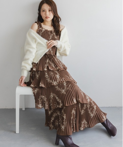 美品！サトテル ユニフォーム ワンピ風にも♡ SALE!デニムフレアワンピース/ワンカラー/ジップアップ/ショート