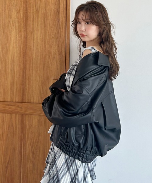 SNIDEL（スナイデル）の「ティアードプリントキャミワンピース（ワンピース・レディース・チェック/ブラウン・0/1）」の16枚目の写真