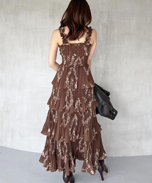 ティアードプリントキャミワンピース（ワンピース）｜SNIDEL