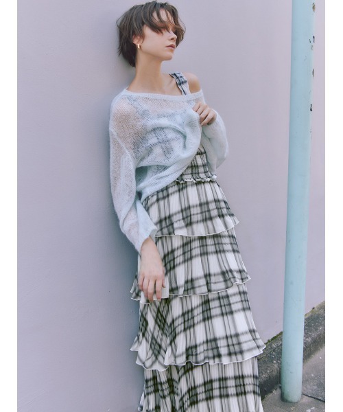 美品！サトテル ユニフォーム ワンピ風にも♡ SALE!デニムフレアワンピース/ワンカラー/ジップアップ/ショート