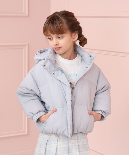 GLOBAL WORK（グローバルワーク）の「ライトウォームパファー/T/495934（ダウンジャケット/コート・キッズ・サックスブルー/ピンク・100cm/110cm/120cm）」の9枚目の写真