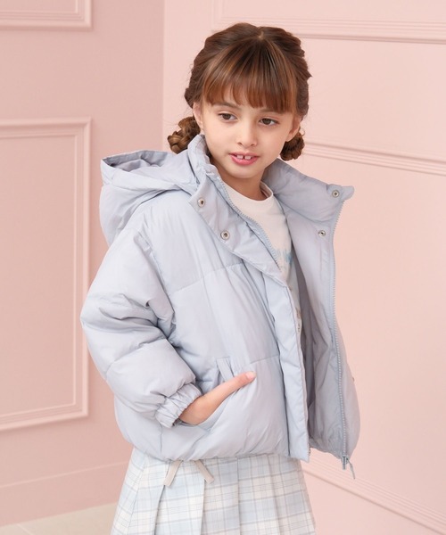 GLOBAL WORK（グローバルワーク）の「ライトウォームパファー/T/495934（ダウンジャケット/コート・キッズ・サックスブルー/ピンク・100cm/110cm/120cm）」の10枚目の写真