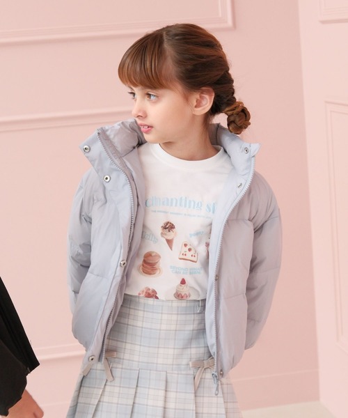 GLOBAL WORK（グローバルワーク）の「ライトウォームパファー/T/495934（ダウンジャケット/コート・キッズ・サックスブルー/ピンク・100cm/110cm/120cm）」の4枚目の写真