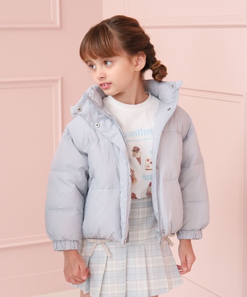 GLOBAL WORK（グローバルワーク）の「ライトウォームパファー/T/495934（ダウンジャケット/コート・キッズ・サックスブルー/ピンク・100cm/110cm/120cm）」の5枚目の写真