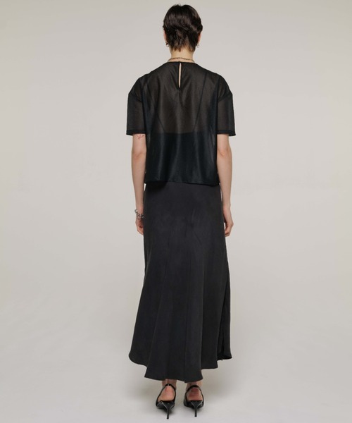SHEER BIJOU TSHIRT/シアービジューTシャツ（Tシャツ/カットソー
