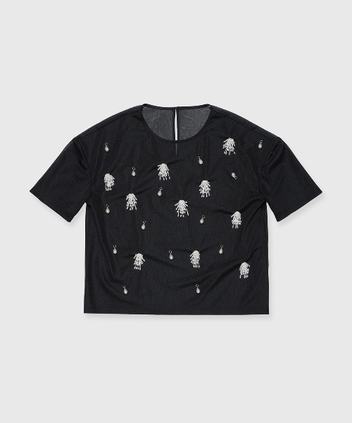 tシャツ SHEER BIJOU TSHIRT/シアービジューTシャツ レディース SHEER BIJOU TSHIRT/シアービジューTシャツ（Tシャツ/カットソー