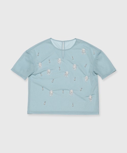 tシャツ SHEER BIJOU TSHIRT/シアービジューTシャツ レディース SHEER BIJOU TSHIRT/シアービジューTシャツ（Tシャツ/カットソー
