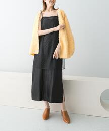 URBAN RESEARCH ROSSO WOMEN | シアー×ラインストーンレイヤードワンピース(ワンピース)