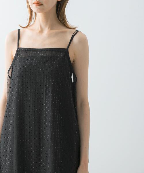 URBAN RESEARCH ROSSO WOMEN（アーバンリサーチ　ロッソ）の「シアー×ラインストーンレイヤードワンピース（ワンピース・レディース・ブラック・FREE）」の10枚目の写真