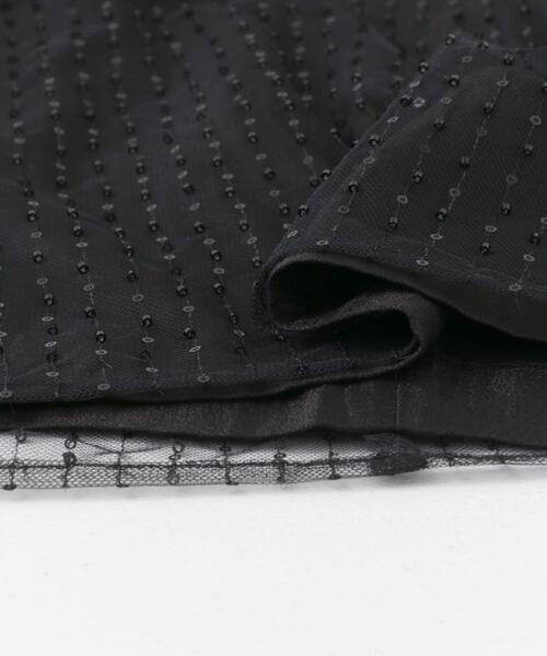 URBAN RESEARCH ROSSO WOMEN（アーバンリサーチ　ロッソ）の「シアー×ラインストーンレイヤードワンピース（ワンピース・レディース・ブラック・FREE）」の19枚目の写真