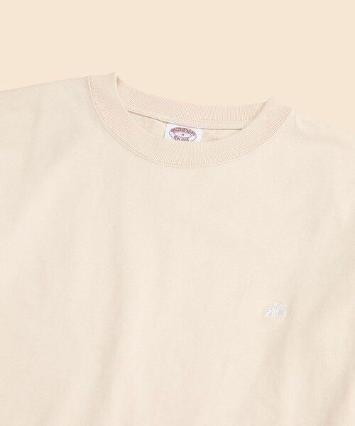 BROOKS BROTHERS（ブルックスブラザーズ）の「USAコットンジャージー　ヘビーウェイト　GFロゴ　ロングスリーブ　Tシャツ（Tシャツ/カットソー・メンズ・レッド/サンドベージュ/グレー・LARGE/MEDIUM/SMALL/X-LARGE）」の5枚目の写真