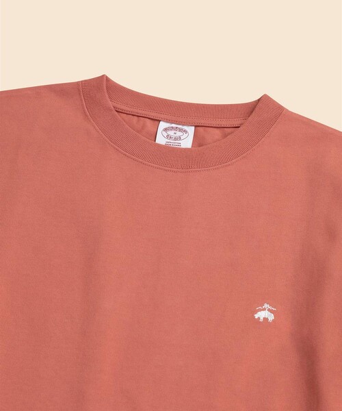 BROOKS BROTHERS（ブルックスブラザーズ）の「USAコットンジャージー　ヘビーウェイト　GFロゴ　ロングスリーブ　Tシャツ（Tシャツ/カットソー・メンズ・レッド/サンドベージュ/グレー・LARGE/MEDIUM/SMALL/X-LARGE）」の6枚目の写真