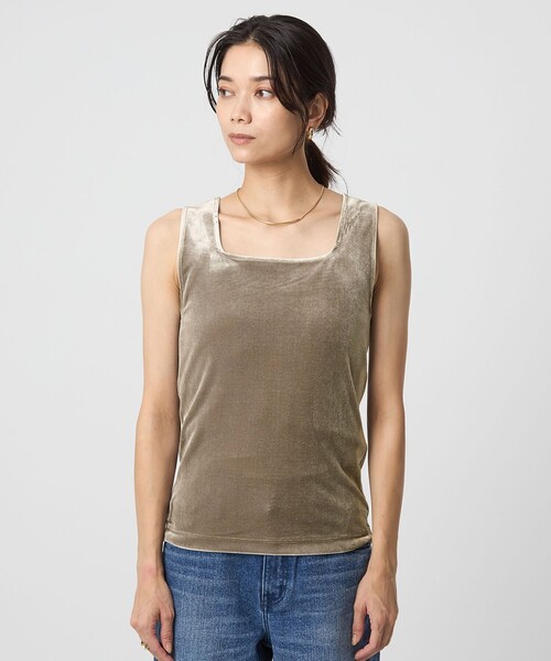 セール】ベロア タンクトップ（タンクトップ）｜green label relaxing
