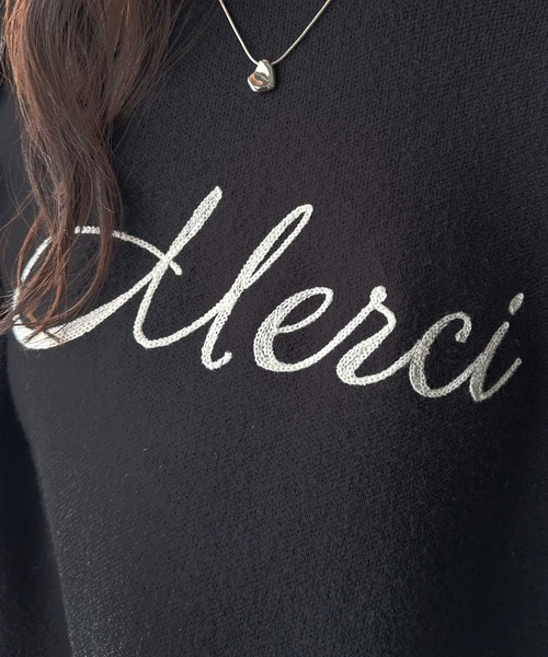 GeeRA(ジーラ)の「チェーンロゴ刺繍もちもちニットプルオーバー(ニット/セーター・レディース・グレー/ブラック・MEDIUM/LARGE/X-LARGE)」の19枚目の写真