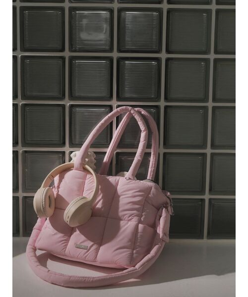 吉田朱里】マシュマロトートバッグ（パープル・F） 未使用 dazzlin