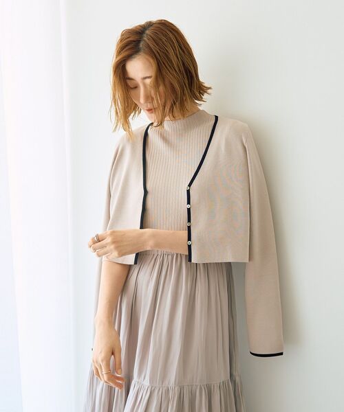 YECCA VECCA(イェッカヴェッカ)の「【2点SET】カーディガンセットワンピース(ワンピース・レディース・ブラック/ネイビー/グレイッシュベージュ・FREE)」の17枚目の写真