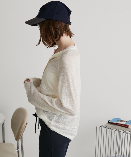 Auntie Rosa Holiday（アンティローザホリデー）の「ヘンリーラグランシアーニットプルオーバー（ニット/セーター・レディース・ブラック/ブルー/ホワイト/ダークグレー・FREE）」の17枚目の写真