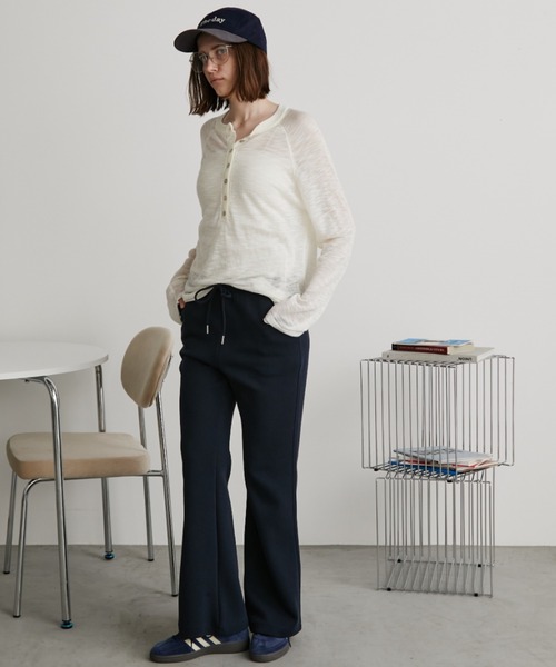 Auntie Rosa Holiday（アンティローザホリデー）の「ヘンリーラグランシアーニットプルオーバー（ニット/セーター・レディース・ブラック/ブルー/ホワイト/ダークグレー・FREE）」の20枚目の写真