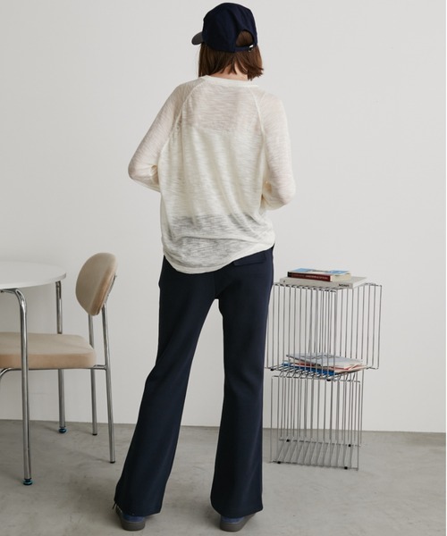 Auntie Rosa Holiday（アンティローザホリデー）の「ヘンリーラグランシアーニットプルオーバー（ニット/セーター・レディース・ブラック/ブルー/ホワイト/ダークグレー・FREE）」の22枚目の写真