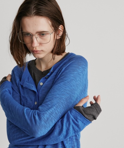 Auntie Rosa Holiday（アンティローザホリデー）の「ヘンリーラグランシアーニットプルオーバー（ニット/セーター・レディース・ブラック/ブルー/ホワイト/ダークグレー・FREE）」の14枚目の写真