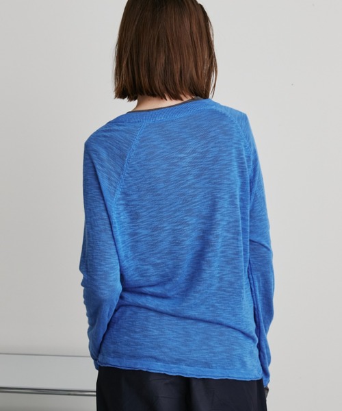 Auntie Rosa Holiday（アンティローザホリデー）の「ヘンリーラグランシアーニットプルオーバー（ニット/セーター・レディース・ブラック/ブルー/ホワイト/ダークグレー・FREE）」の8枚目の写真