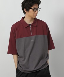バイカラーハーフZIPロゴT / 578548