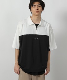 バイカラーハーフZIPロゴT / 578548