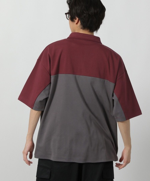 LAKOLE(ラコレ)の「バイカラーハーフZIPロゴT / 578548(Tシャツ/カットソー・メンズ・ホワイト/レッド/ブルー・LARGE/MEDIUM)」の13枚目の写真