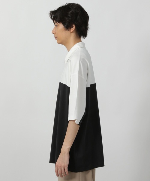 LAKOLE(ラコレ)の「バイカラーハーフZIPロゴT / 578548(Tシャツ/カットソー・メンズ・ホワイト/レッド/ブルー・LARGE/MEDIUM)」の17枚目の写真