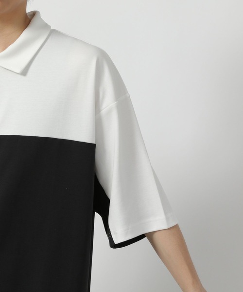 LAKOLE(ラコレ)の「バイカラーハーフZIPロゴT / 578548(Tシャツ/カットソー・メンズ・ホワイト/レッド/ブルー・LARGE/MEDIUM)」の20枚目の写真