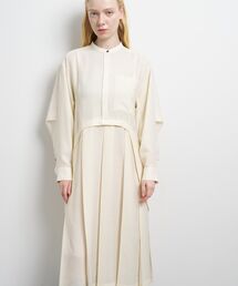 美品 ランバンオンブルー 3,5万 ふんわりシャツワンピース ホワイト A554 LANVIN en Bleu｜ランバン オン ブルーのワンピース・チュニック