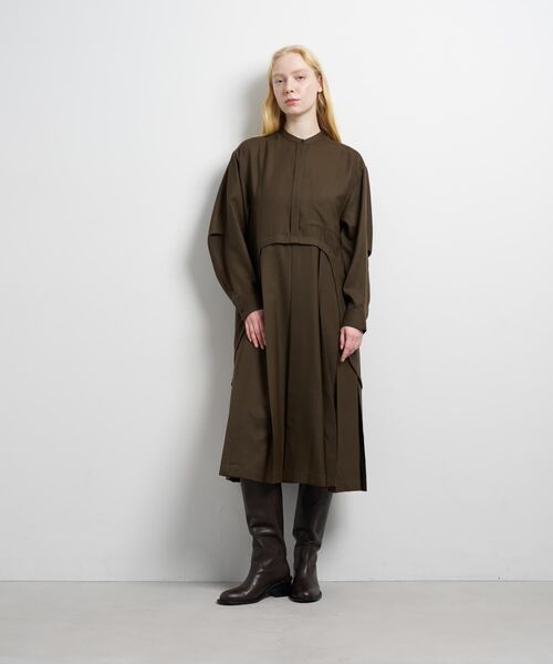 セール】プリーツコンビシャツワンピース（ワンピース）｜LANVIN en