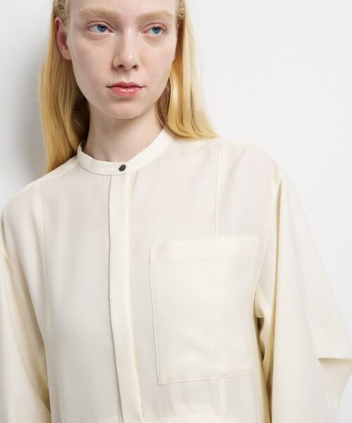 セール】プリーツコンビシャツワンピース（ワンピース）｜LANVIN en