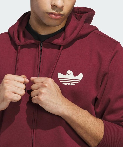 adidas（アディダス）の「Shmangry ジップアップ グラフィックパーカー / アディダスオリジナルス adidas Originals（パーカー・メンズ・レッド/ブラック・XX-LARGE/LARGE/MEDIUM/X-LARGE/X-SMALL/3XL/SMALL）」の14枚目の写真