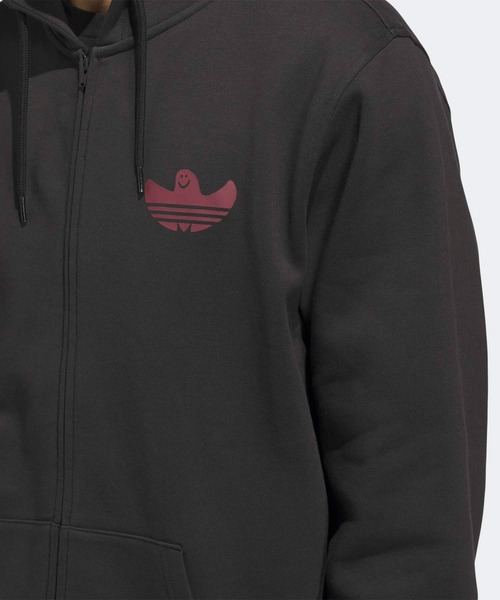 adidas（アディダス）の「Shmangry ジップアップ グラフィックパーカー / アディダスオリジナルス adidas Originals（パーカー・メンズ・レッド/ブラック・XX-LARGE/LARGE/MEDIUM/X-LARGE/X-SMALL/3XL/SMALL）」の6枚目の写真