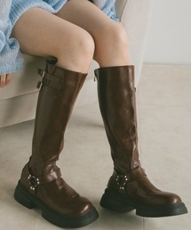 Auntie Rosa（アンティローザ）の「ダブルベルトロングブーツ（ブーツ）」