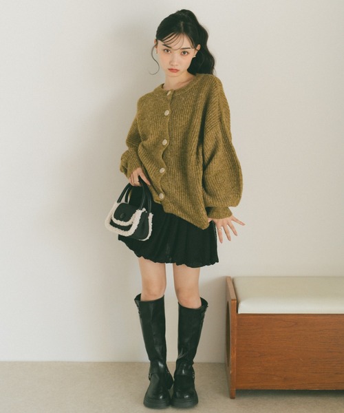 VANNIE U（ヴァニーユー）の「ダブルベルトロングブーツ（ブーツ・レディース・ブラウン/ブラック・S/M/L）」の5枚目の写真