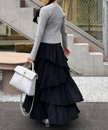 Cherir Mignon（シェリルミニョン）の「【くるみ×Cherir Mignonコラボ】Bloomy frill set one-piece（ワンピース）」