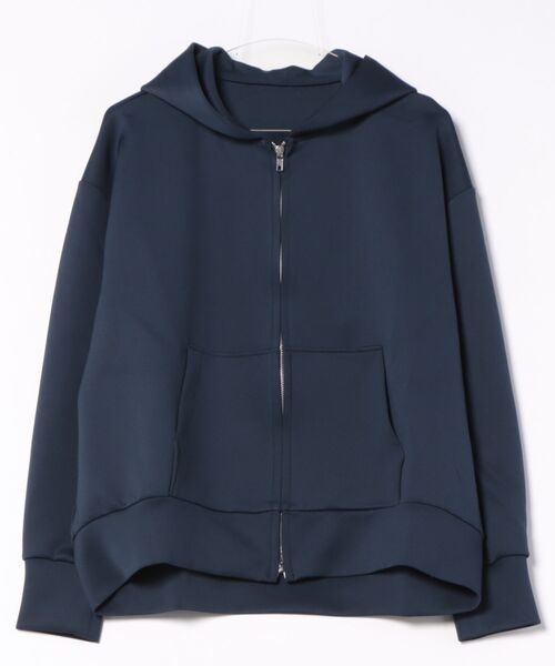 STYLEBLOCK（スタイルブロック）の「カットダンボールパーカー（パーカー・レディース・ブラウン/ネイビー/ブラック・M）」の3枚目の写真