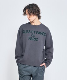 ABAHOUSE | ジャガードロゴニットプルオーバー / オーバーサイズ / LE TRIO ABAHOUSE(ニット/セーター)